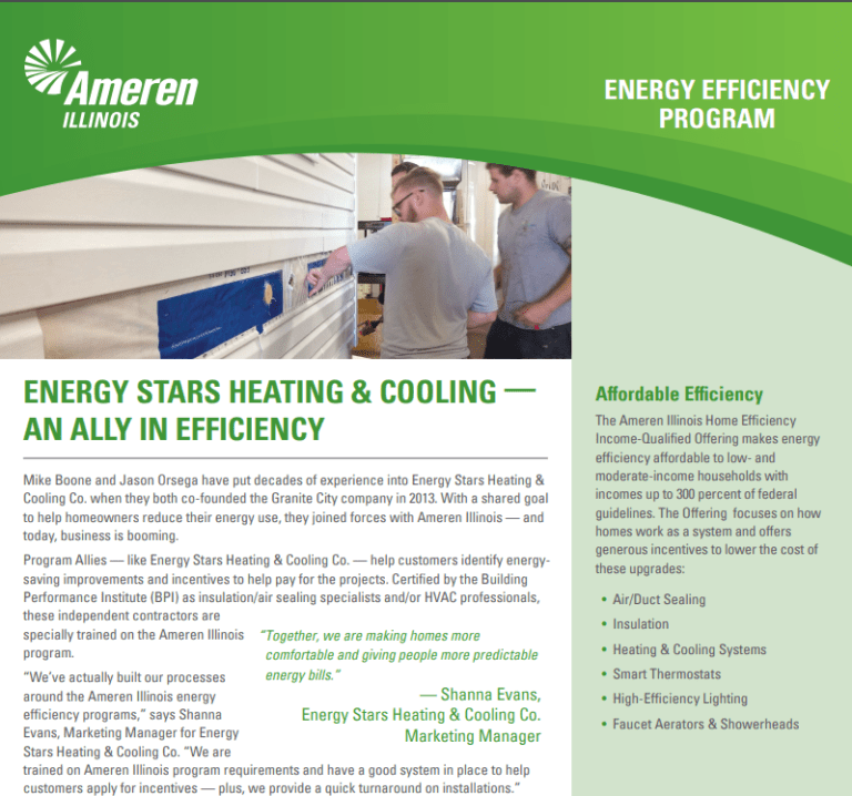 About Ameren Illinois Programs Energy Stars Heating & Cooling